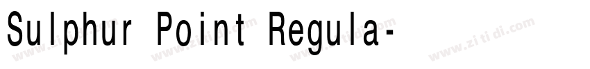 Sulphur Point Regula字体转换